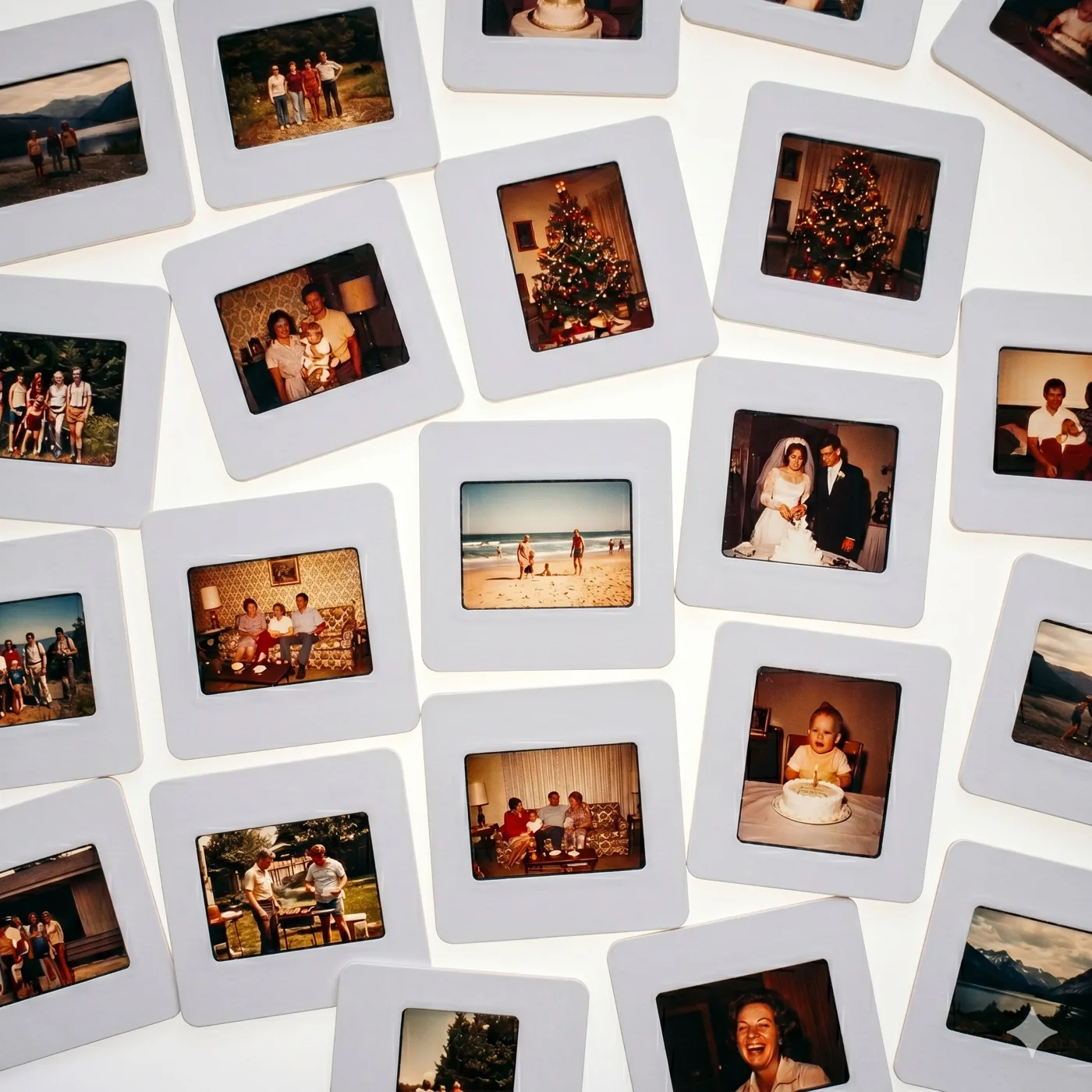 A strip of 35mm film negatives